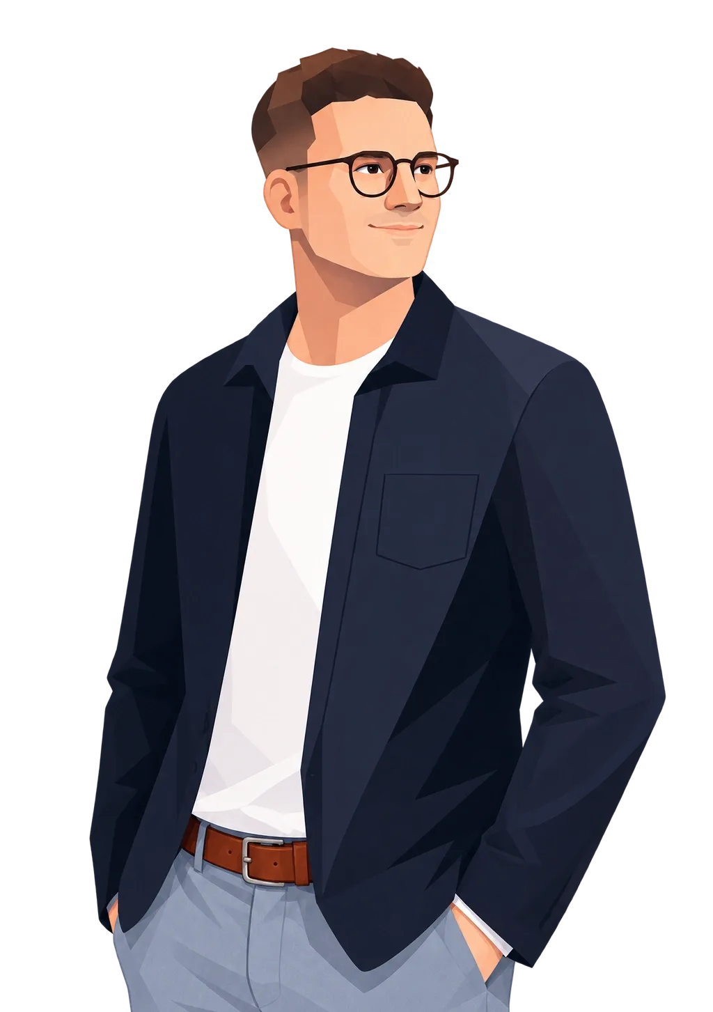 Illustriertes Porträt von Philipp Holzwert