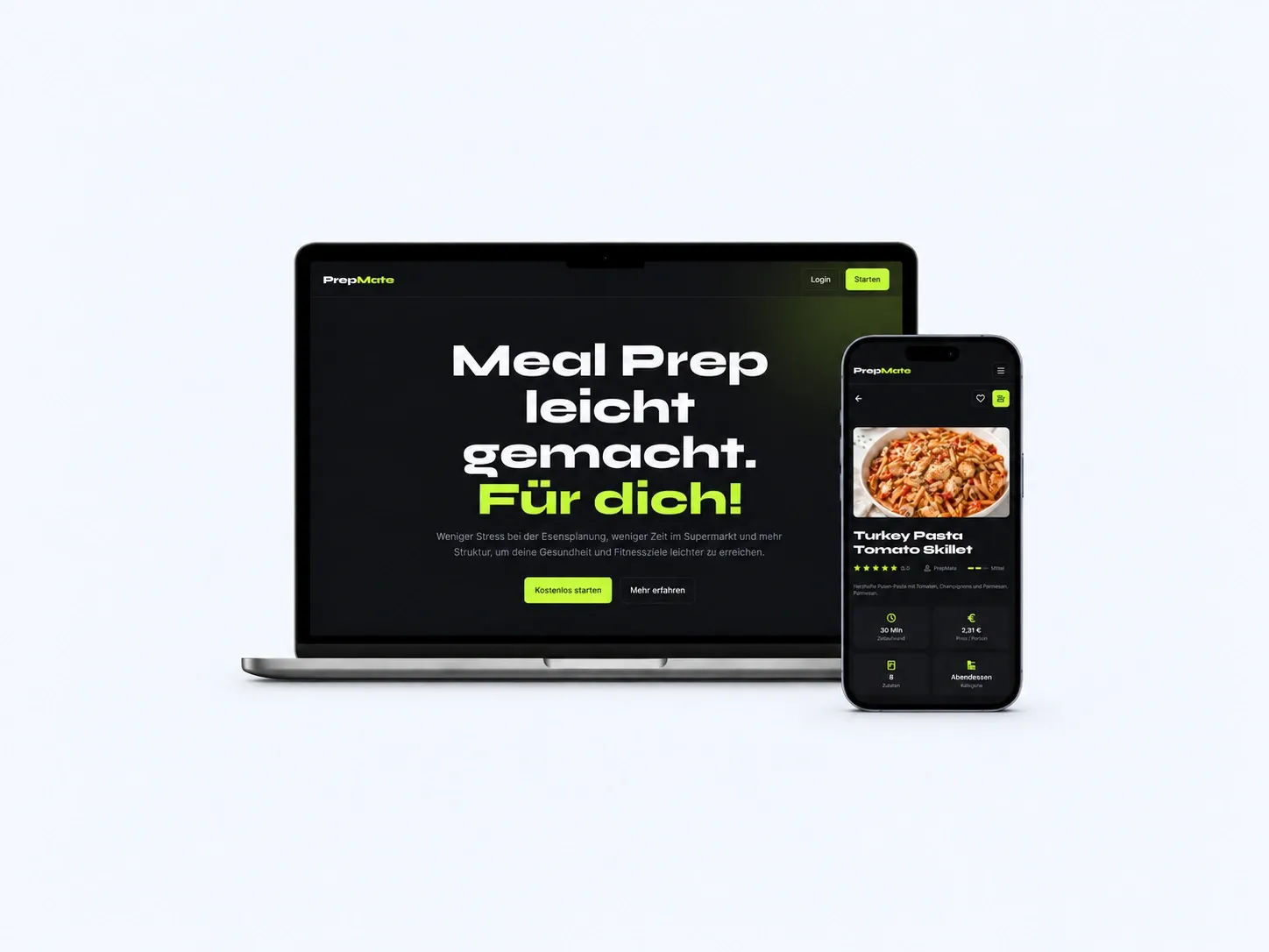 PrepMate auf Desktop und Mobilgeräten